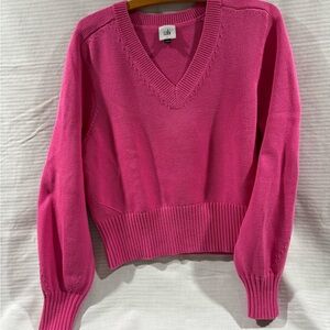 CAbi Fuchsia V-Neck Sweater